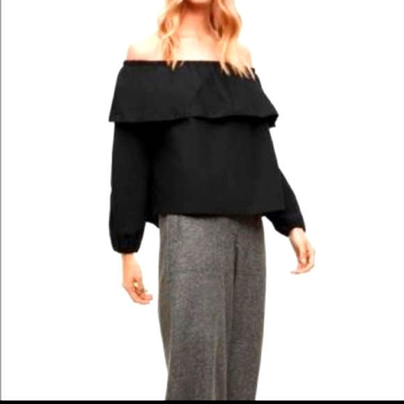 Aritzia Wilfred Morel Cotton Off Shoulder Blouse - Picture 1 of 8